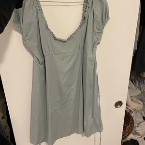Free People Soakin Up The Sun Mini Dress in Mint Sage Size L